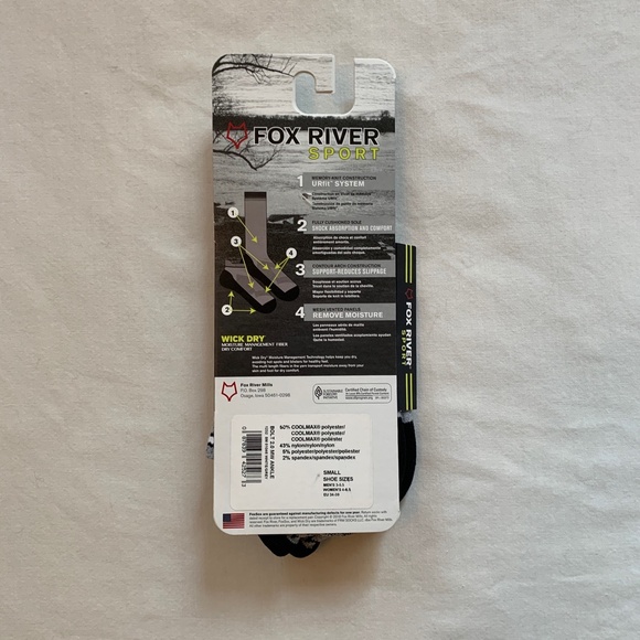 Fox River Sport Ankle Socks Small - Picture 4 of 6